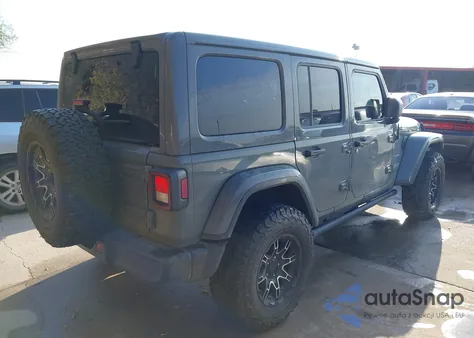 2021 Jeep Wrangler Unlimited Sahara из США, поврежденный, VIN 1C4HJXENXMW503857